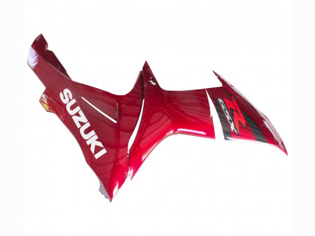 Billigste Suzuki GSXR 600 / GSXR 750 Motorrad Verkleidung 2011-2024 - Rot Glanzendes Schwarz