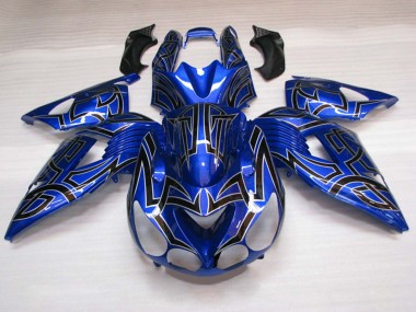 Billigste Suzuki GSXR 600 / GSXR 750 Motorrad Verkleidung 2011-2024 - Blau Schwarz