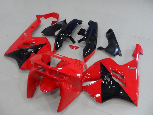 Billigste Kawasaki ZX9R Motorrad Verkleidung 1994-1997 - Rot Glanzendes Schwarz