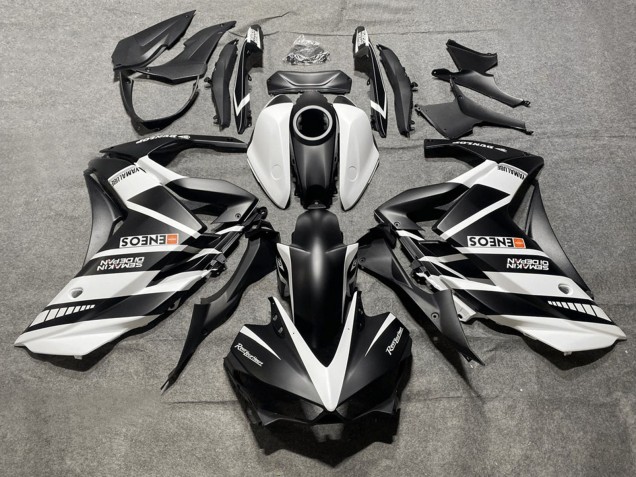 Billigste Yamaha YZF R3/R25 Motorrad Verkleidung 2015-2018 - Weiss Schwarz Yamalube ENEOS