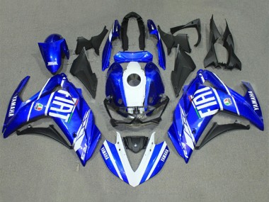 Billigste Yamaha YZF R3/R25 Motorrad Verkleidung 2015-2018 - Blau Weiss Fiat
