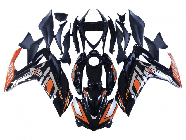 Billigste Yamaha YZF R3/R25 Motorrad Verkleidung 2015-2018 - Blau Orange Silber Yamalube