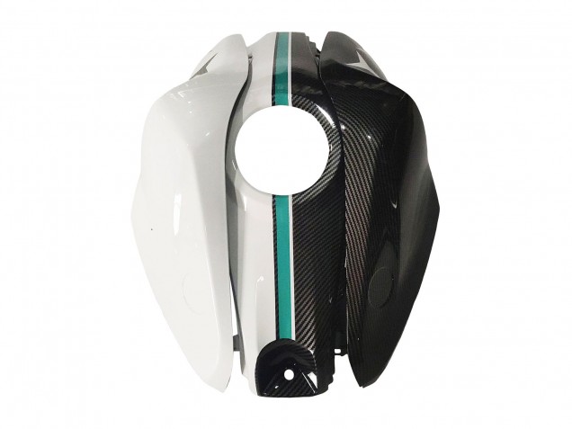 Billigste Yamaha YZF R3/R25 Motorrad Verkleidung 2015-2018 - Weiss Grun Glanzendes Schwarz