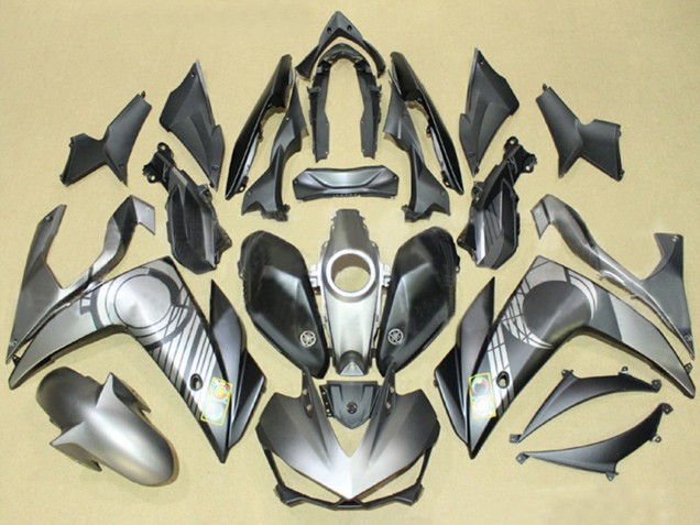 Billigste Yamaha YZF R3/R25 Motorrad Verkleidung 2015-2018 - Grau Schwarz