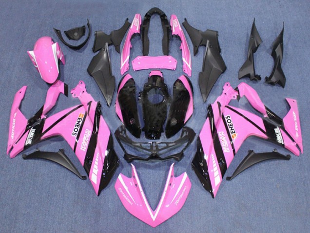 Billigste Yamaha YZF R3/R25 Motorrad Verkleidung 2015-2018 - Rosa Schwarz Yamalube ENEOS
