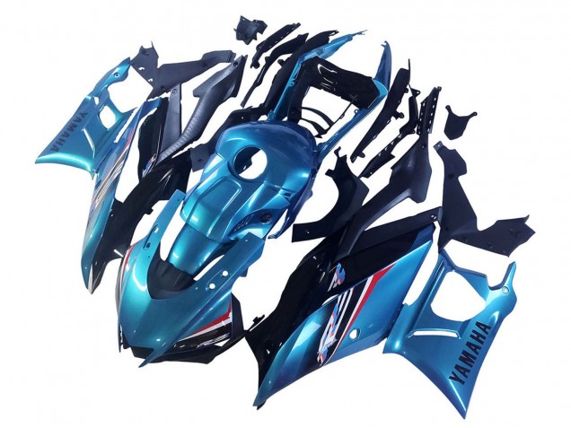 Billigste Yamaha YZF R3/R25 Motorrad Verkleidung 2019-2021 - Blau Schwarz