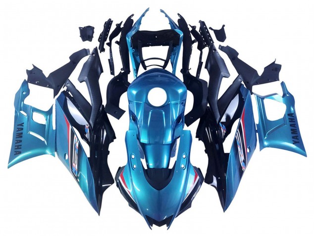 Billigste Yamaha YZF R3/R25 Motorrad Verkleidung 2019-2021 - Blau Schwarz