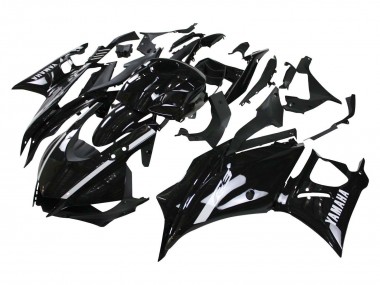 Billigste Yamaha YZF R3/R25 Motorrad Verkleidung 2019-2021 - Glanzendes Schwarz Weiss