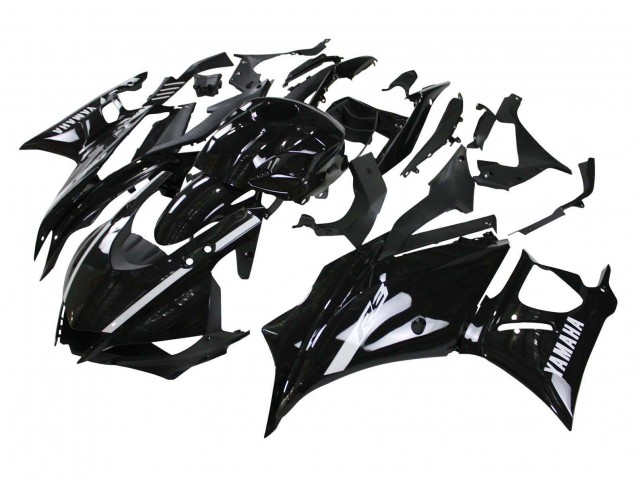 Billigste Yamaha YZF R3/R25 Motorrad Verkleidung 2019-2021 - Glanzendes Schwarz Weiss