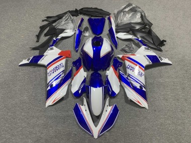 Billigste Yamaha YZF R3/R25 Motorrad Verkleidung 2019-2021 - Weiss Blau Rot Semakin Didepan