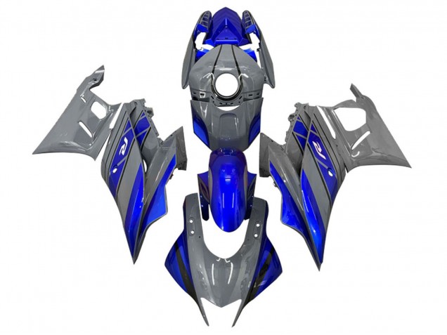 Billigste Yamaha YZF R3/R25 Motorrad Verkleidung 2019-2021 - Grau Blau Schwarz