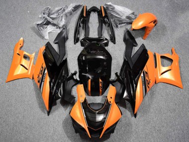 Billigste Yamaha YZF R3/R25 Motorrad Verkleidung 2019-2021 - Orange Glanzendes Schwarz