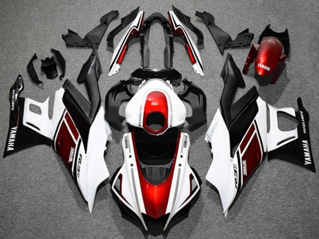 Billigste Yamaha YZF R3/R25 Motorrad Verkleidung 2019-2021 - Weiss Rot Schwarz