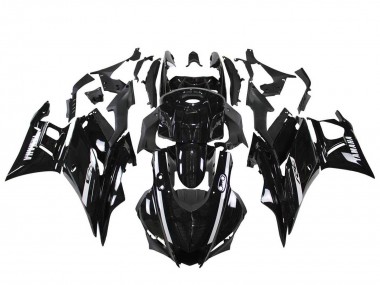 Billigste Yamaha YZF R3/R25 Motorrad Verkleidung 2022-2024 - Glanzendes Schwarz