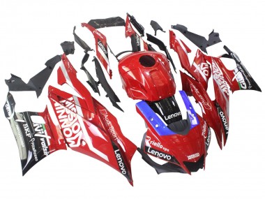 Billigste Yamaha YZF R3/R25 Motorrad Verkleidung 2022-2024 - Rot Blau Schwarz Lenovo Valsir