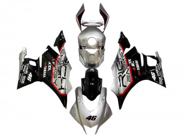 Billigste Yamaha YZF R3/R25 Motorrad Verkleidung 2022-2024 - Silber Rot Schwarz 46