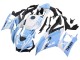 Billigste Yamaha YZF R3/R25 Motorrad Verkleidung 2022-2024 - Weiss Hellblau