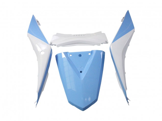 Billigste Yamaha YZF R3/R25 Motorrad Verkleidung 2022-2024 - Weiss Hellblau