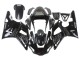 Billigste Yamaha YZF 1000 R1 Motorrad Verkleidung 2000-2001 - Glanzendes Schwarz Weiss Monster Motul
