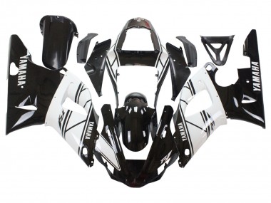 Billigste Yamaha YZF 1000 R1 Motorrad Verkleidung 2000-2001 - Weiss Schwarz