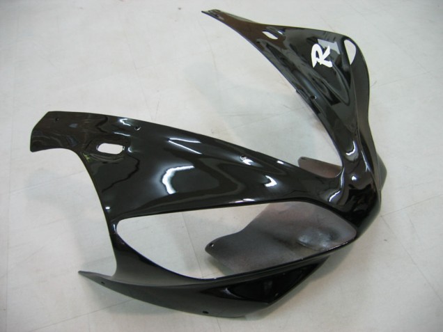 Billigste Yamaha YZF 1000 R1 Motorrad Verkleidung 2000-2001 - Glanzendes Schwarz Weiss Aufkleber