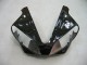 Billigste Yamaha YZF 1000 R1 Motorrad Verkleidung 2000-2001 - Glanzendes Schwarz Weiss Aufkleber