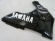 Billigste Yamaha YZF 1000 R1 Motorrad Verkleidung 2000-2001 - Glanzendes Schwarz Weiss Aufkleber