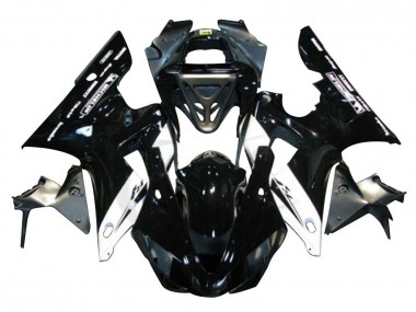 Billigste Yamaha YZF 1000 R1 Motorrad Verkleidung 2000-2001 - Glanzendes Schwarz Weiss Michelin