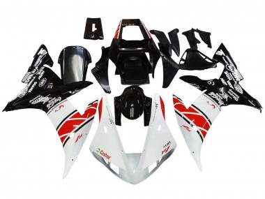 Billigste Yamaha YZF 1000 R1 Motorrad Verkleidung 2002-2003 - Weiss Rot Schwarz Castrol