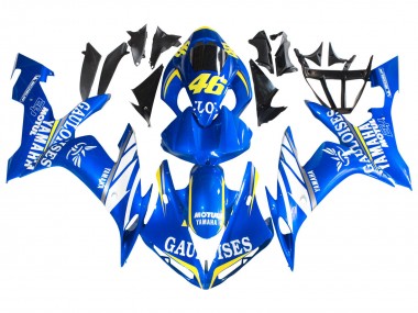 Billigste Yamaha YZF 1000 R1 Motorrad Verkleidung 2004-2006 - Blau Weiss Gelb Motul Gauloises 46