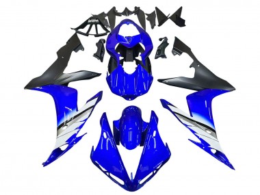 Billigste Yamaha YZF 1000 R1 Motorrad Verkleidung 2004-2006 - Blau Weiss Matt Schwarz
