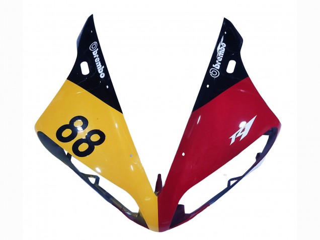 Billigste Yamaha YZF 1000 R1 Motorrad Verkleidung 2004-2006 - Gelb Rot Weiss Schwarz YSP 88