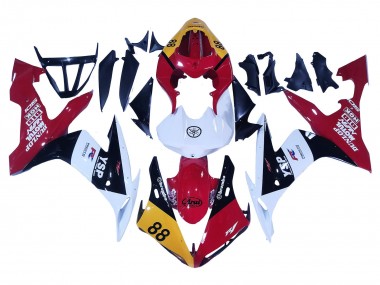 Billigste Yamaha YZF 1000 R1 Motorrad Verkleidung 2004-2006 - Gelb Rot Weiss Schwarz YSP 88