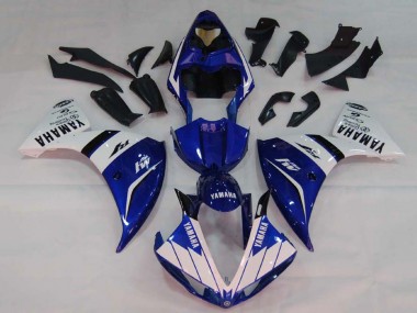 Billigste Yamaha YZF 1000 R1 Motorrad Verkleidung 2009-2011 - Weiss Blau Schwarz M1