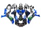 Billigste Yamaha YZF 1000 R1 Motorrad Verkleidung 2020-2025 - Blau Schwarz Grun Schwarz ENEOS Monster