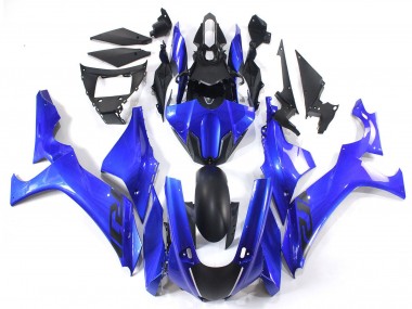 Billigste Yamaha YZF 1000 R1 Motorrad Verkleidung 2020-2025 - Blau Matt Schwarz