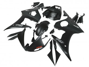 Billigste Yamaha YZF R6S Motorrad Verkleidung 2006-2009 - Matt Schwarz