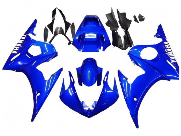Billigste Yamaha YZF R6 Motorrad Verkleidung 2003-2004 - Blau