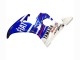 Billigste Yamaha YZF R6S Motorrad Verkleidung 2006-2009 - Weiss Blau Fiat Motul Kastinee