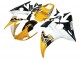Billigste Yamaha YZF R6S Motorrad Verkleidung 2006-2009 - Gelb Weiss Glanzendes Schwarz