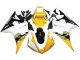 Billigste Yamaha YZF R6S Motorrad Verkleidung 2006-2009 - Gelb Weiss Glanzendes Schwarz