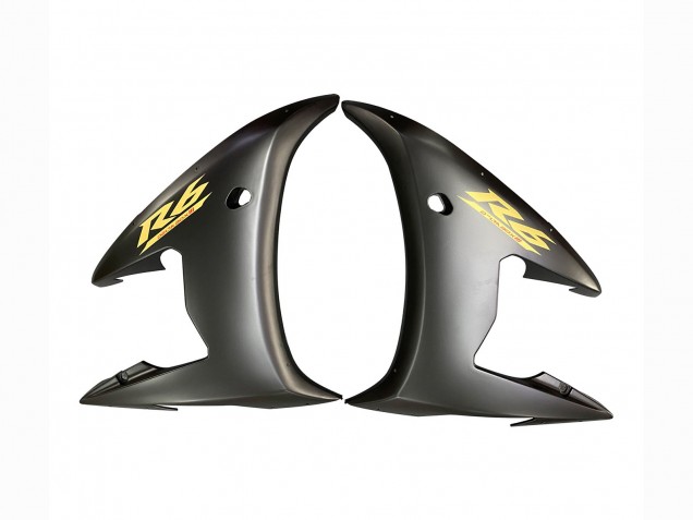Billigste Yamaha YZF R6S Motorrad Verkleidung 2006-2009 - Glanzendes Schwarz Matt Schwarz Gold Aufkleber