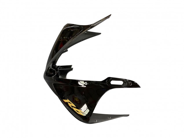 Billigste Yamaha YZF R6S Motorrad Verkleidung 2006-2009 - Glanzendes Schwarz Matt Schwarz Gold Aufkleber