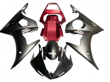 Billigste Yamaha YZF R6S Motorrad Verkleidung 2006-2009 - Rot Matt Schwarz