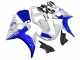 Billigste Yamaha YZF R6S Motorrad Verkleidung 2006-2009 - Weiss Blau GYTR