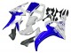 Billigste Yamaha YZF R6S Motorrad Verkleidung 2006-2009 - Weiss Blau GYTR