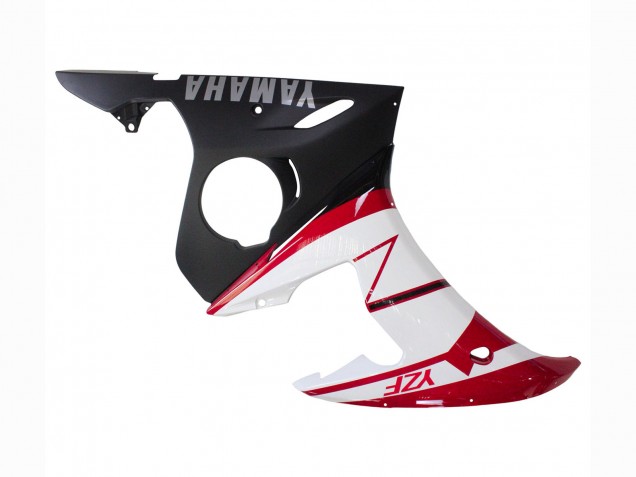 Billigste Yamaha YZF R6 Motorrad Verkleidung 2003-2004 - Rot Weiss Matt Schwarz