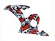 Billigste Yamaha YZF R6S Motorrad Verkleidung 2006-2009 - Schwarz Rot Grau Camouflage