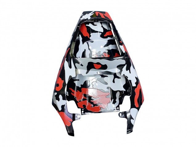 Billigste Yamaha YZF R6S Motorrad Verkleidung 2006-2009 - Schwarz Rot Grau Camouflage