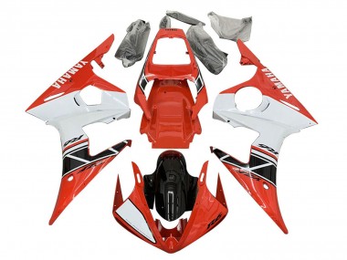 Billigste Yamaha YZF R6S Motorrad Verkleidung 2006-2009 - Rot Weiss Schwarz